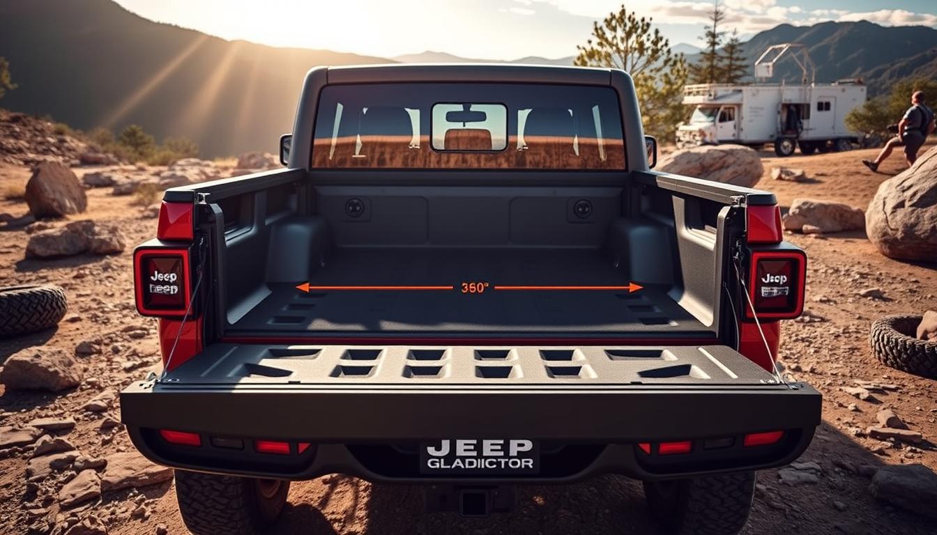 how long is a jeep gladiator bed