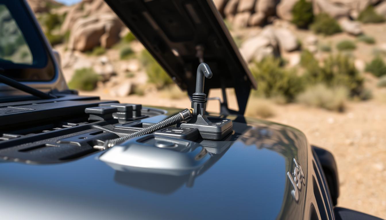 how to open jeep gladiator hood