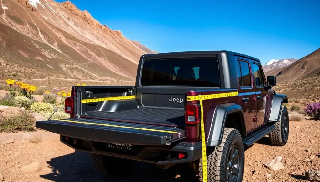 jeep gladiator bed length