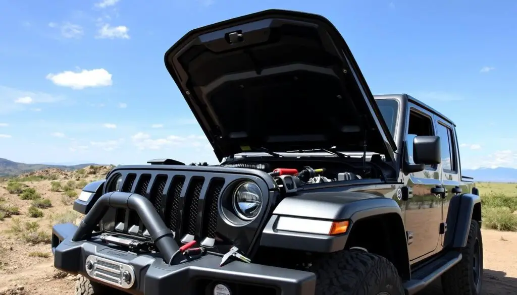 jeep gladiator hood stuck