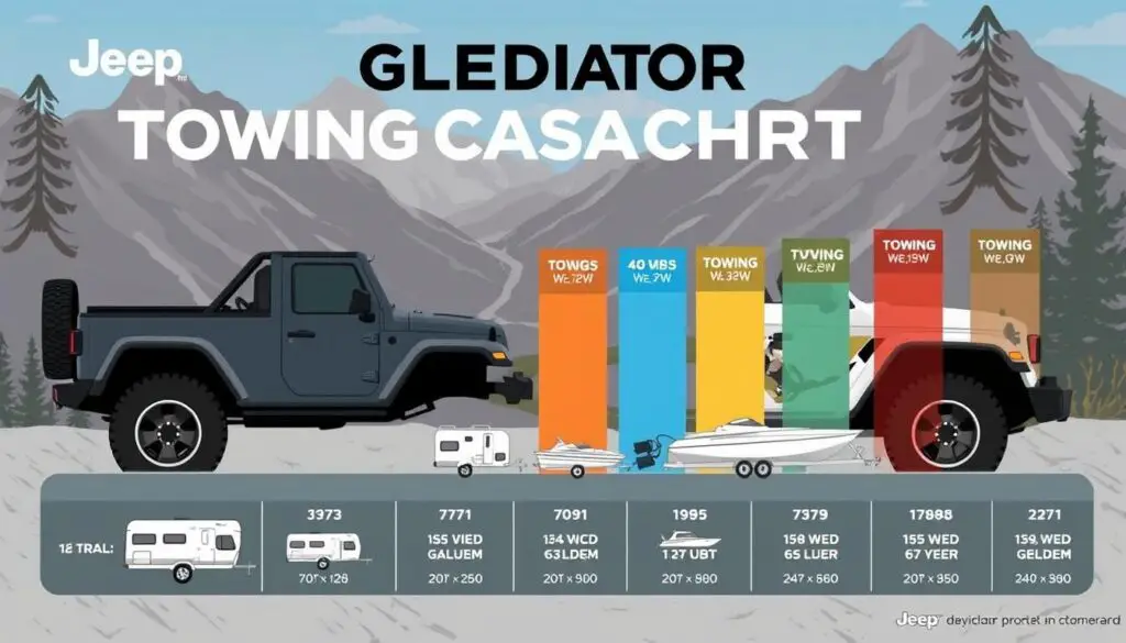 jeep gladiator towing capacity chart