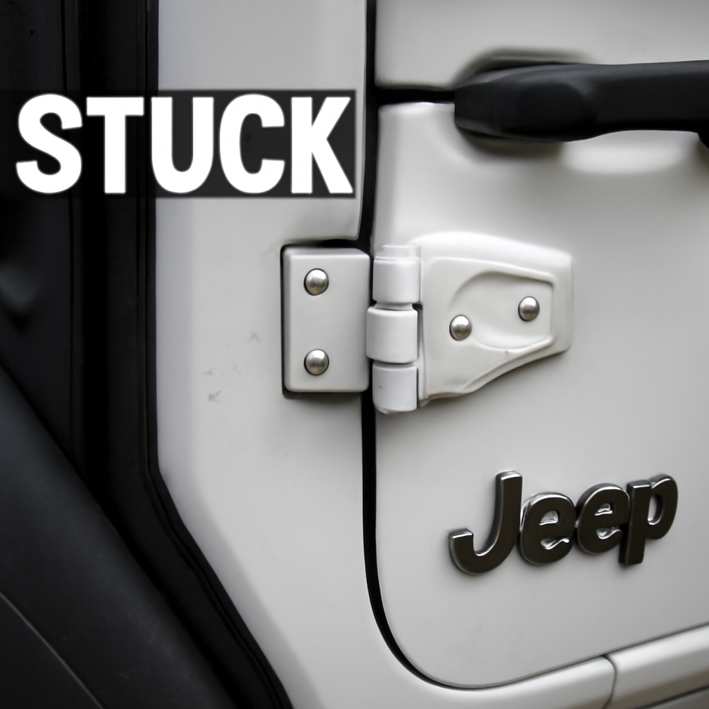 How to remove stuck jeep doors