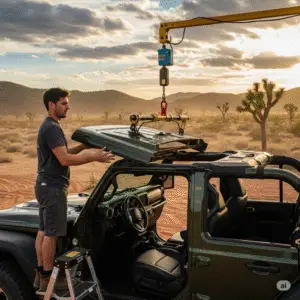 Jeep Wrangler for Hard Top Removal