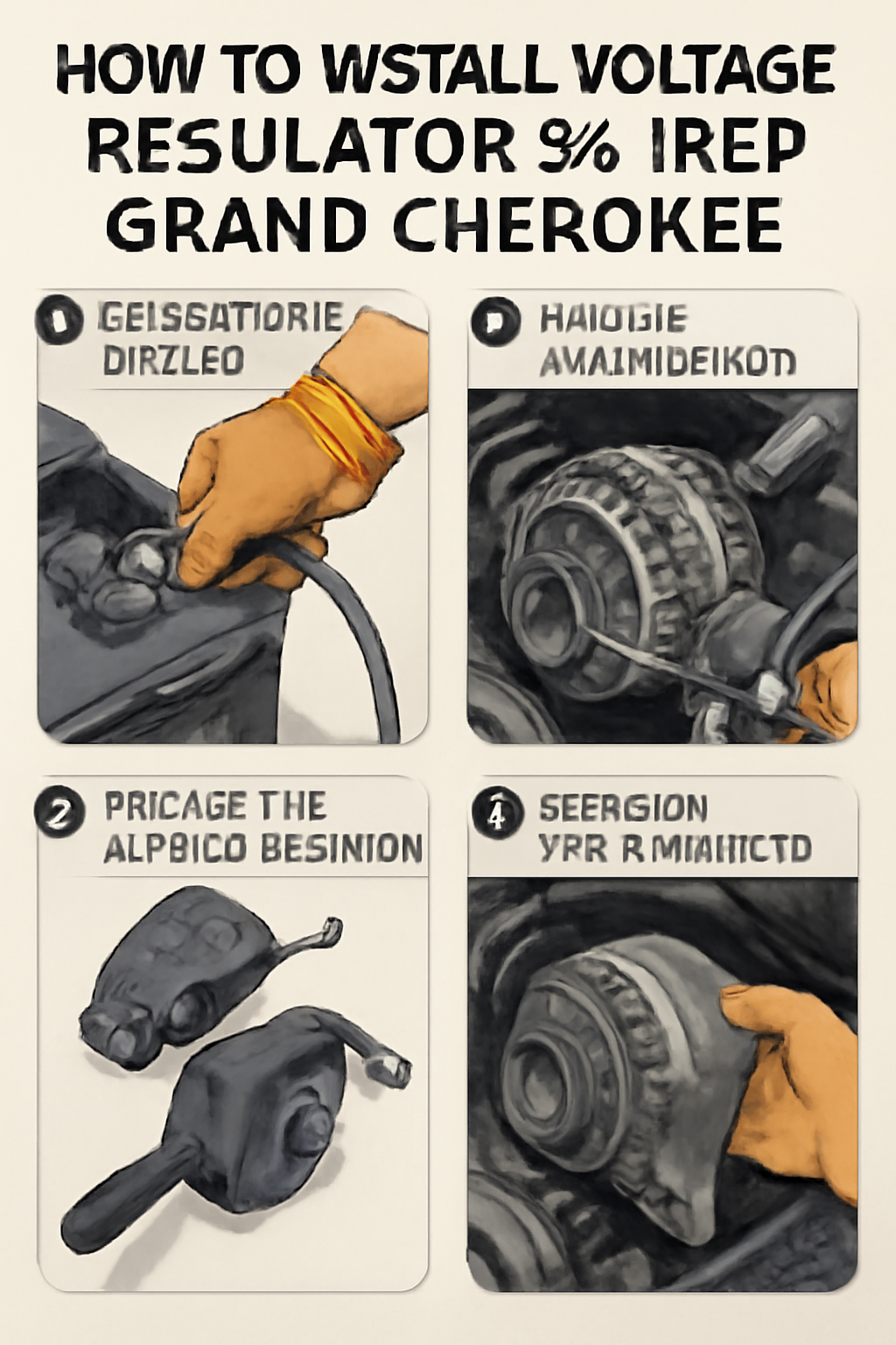 how to install voltage regulator 93 Jeep Grand Cherokee 5.2L