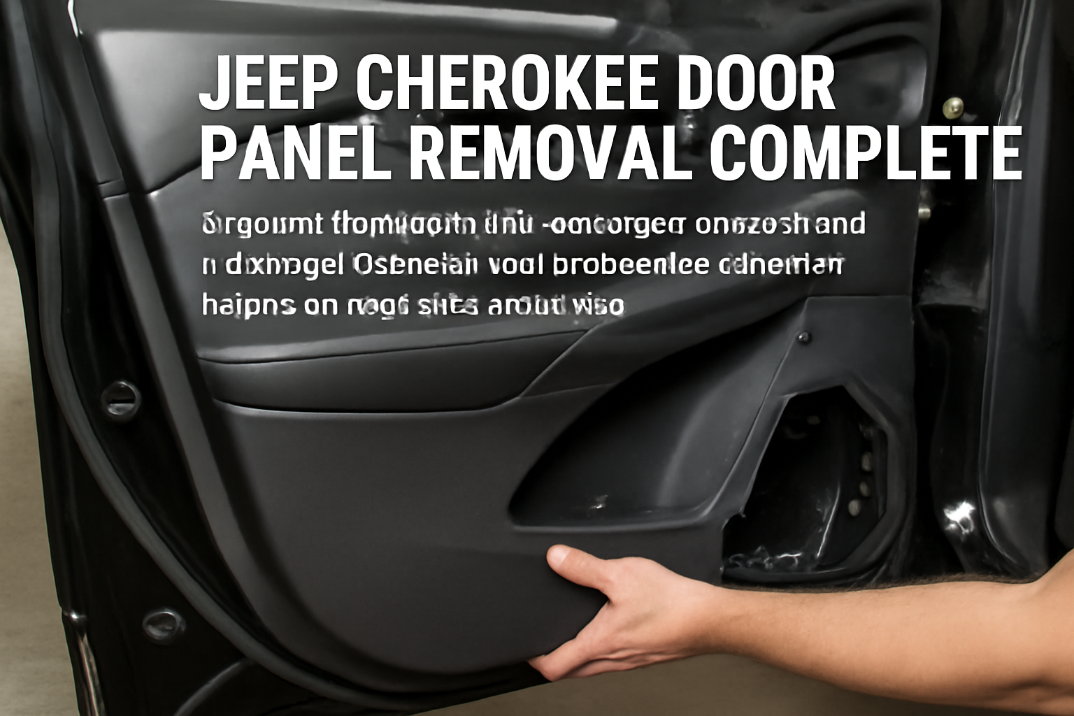 how to remove jeep cherokee door panel